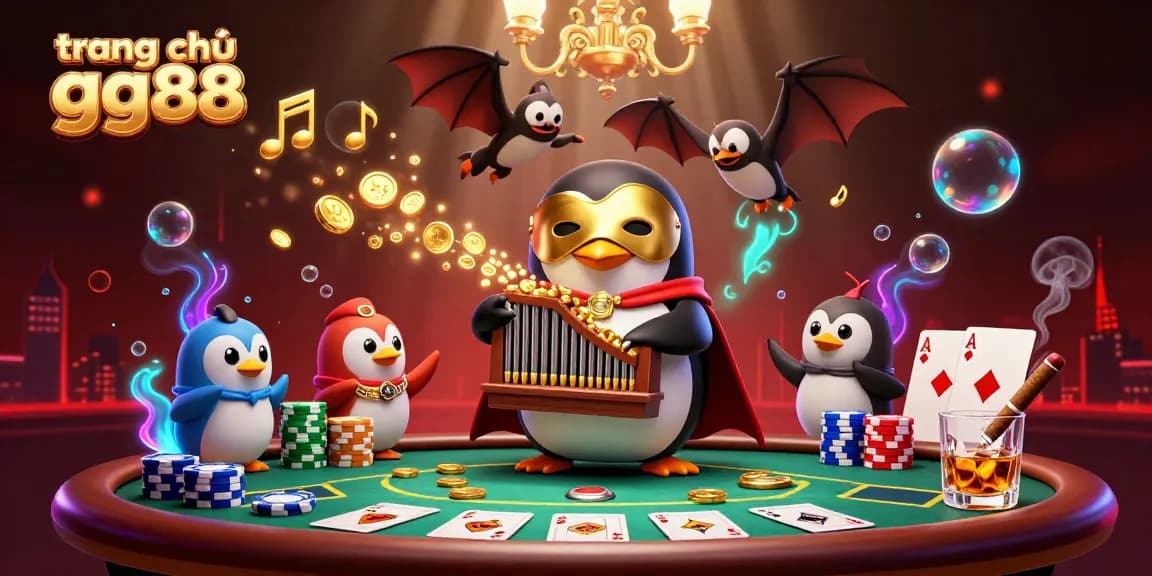 Engage with the thrilling world of trang chủ gg88 as a phantom penguin maestro conducts golden opportunities in this vibrant casino scene.