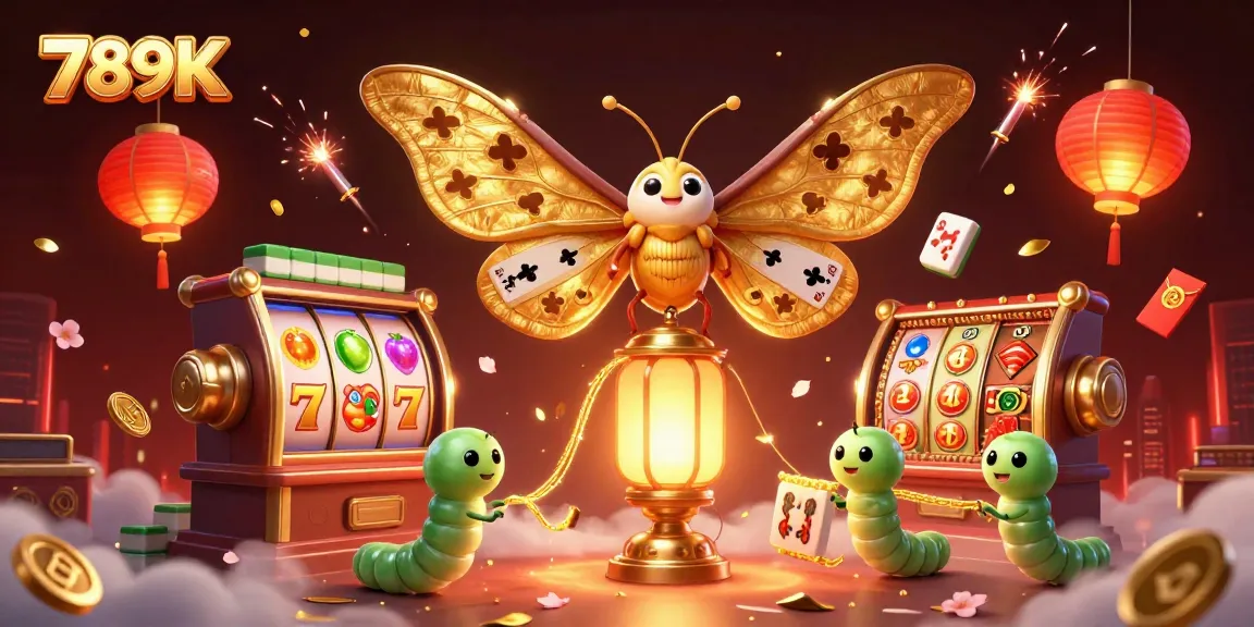 Engage with 789K gaming features, showcasing vibrant slot machines and casino elements in a dynamic scene.