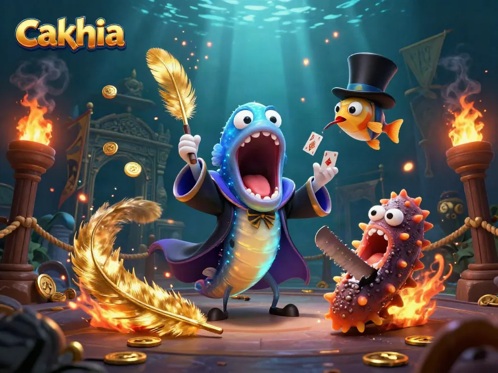 Cakhia amplifies excitement for bettors with a vibrant undersea magic show featuring captivating characters and golden symbols.
