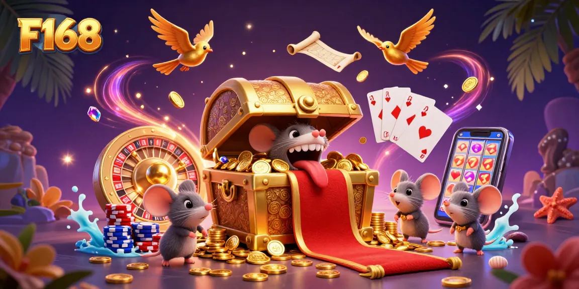 Engage with F168's thrilling casino experience featuring vibrant treasures and games.