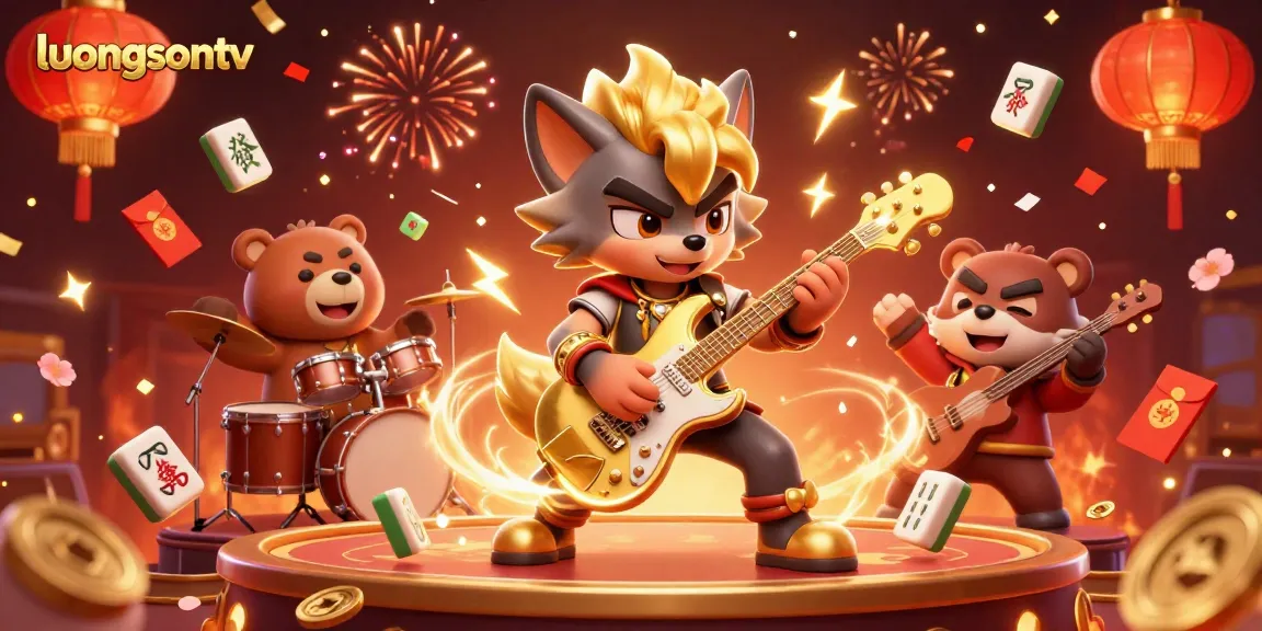 Experience thrilling gameplay with luongsontv featuring a dynamic scene of characters and rich casino elements.