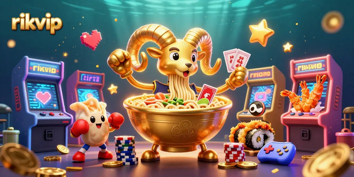 Experience vibrant gameplay at rikvip with 3D characters and colorful game elements surrounding a thrilling casino scene.