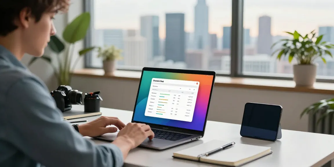 Domain kaufen features a professional analyzing web domain options in a modern office.
