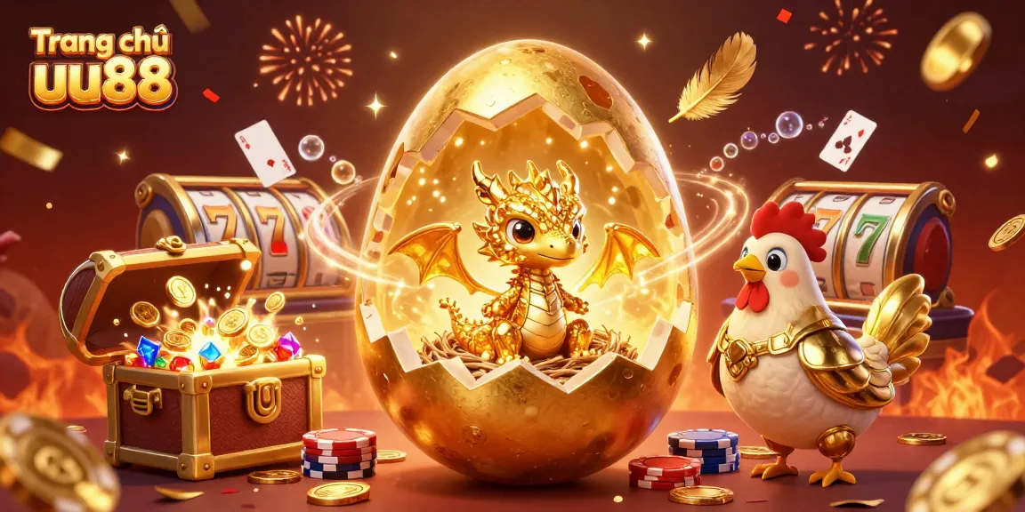 Explore the vibrant action of Trang chủ uu88 with golden dragon and casino treasures.