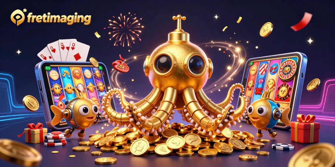 Experience vibrant slots and gaming action with fretimaging in a magical underwater scene filled with treasures.