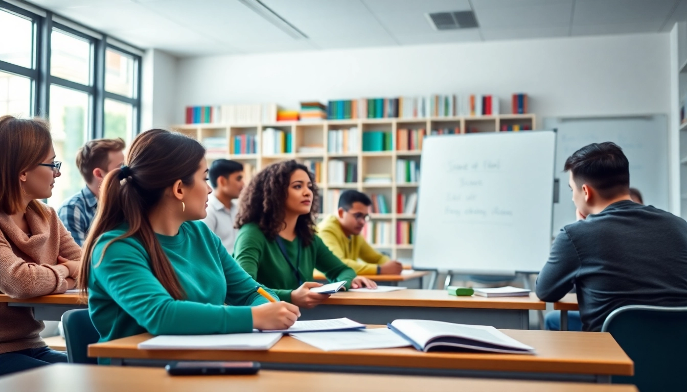 Boost your fide test preperation with a vibrant classroom study scene.