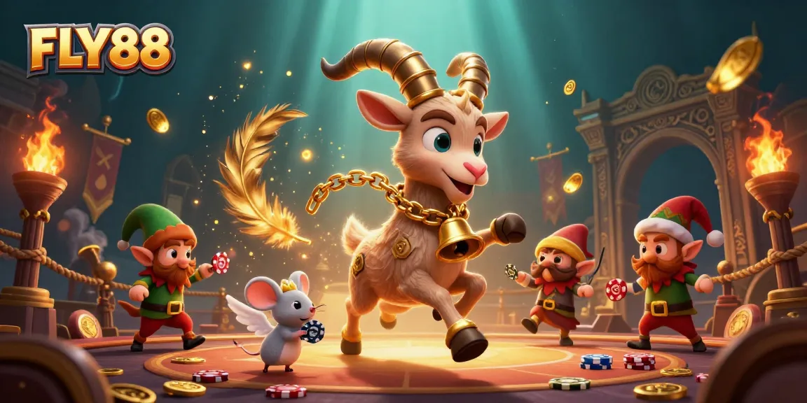 FLY88 showcases an immersive gaming experience with vibrant characters and dynamic casino elements.