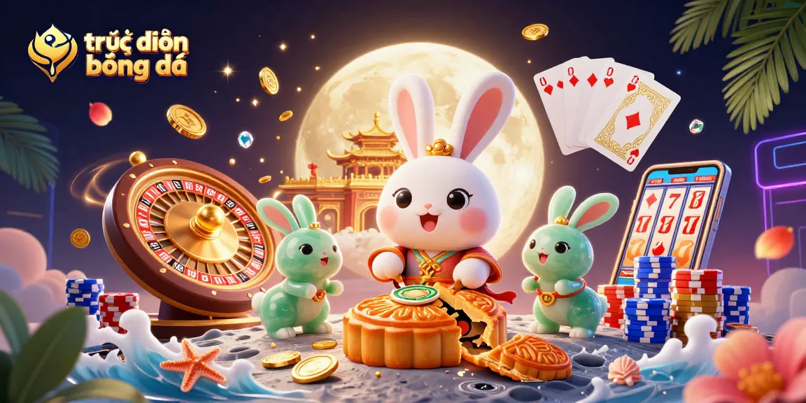 Experience trực tiếp bóng đá with enticing visuals of a dynamic 3D illustration showcasing a vibrant casino scene.