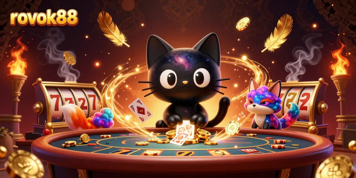 Experience exhilarating gameplay with rokok88's vibrant casino scene featuring dynamic characters and elements.