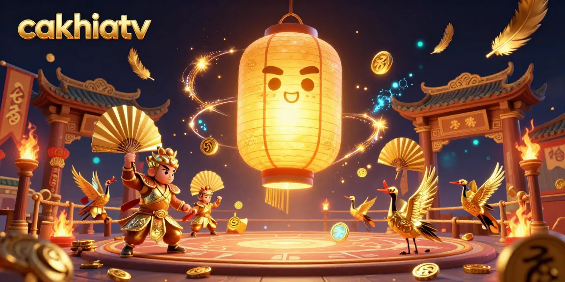 Experience intense sports betting with cakhiatv, featuring dynamic characters and golden elements in an exciting casino scene.